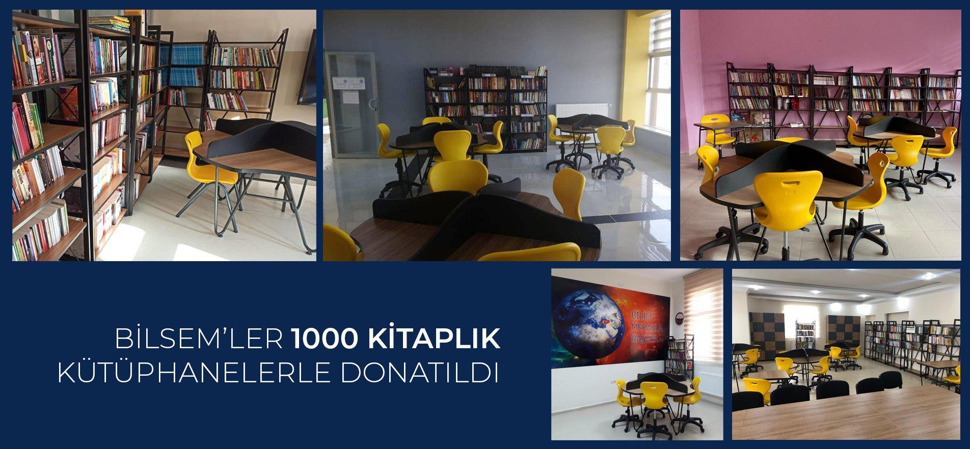 BİLSEM'LER 1000 KİTAPLIK KÜTÜPHANELERLE DONATILDI